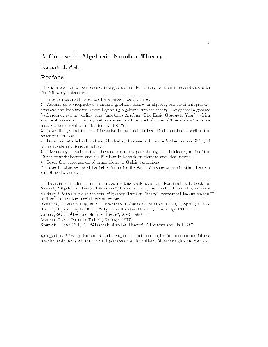 دوره ای در تئوری شماره جبر