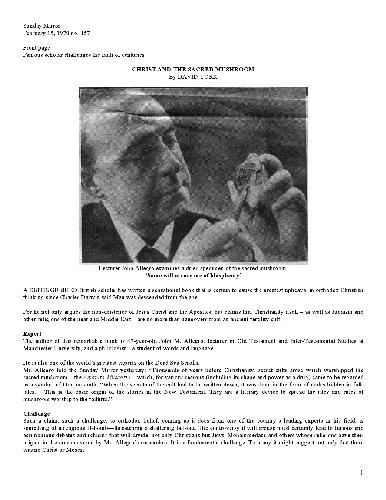 مسیح و قارچ مقدس