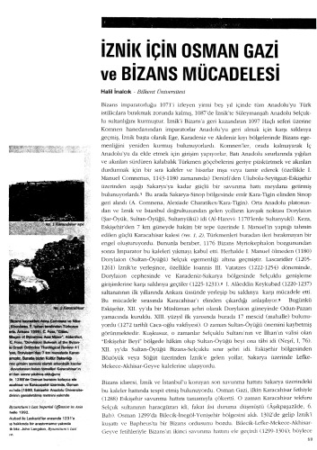 ﻿عثمان گازی و مبارزات بیزانس برای ایزنیک