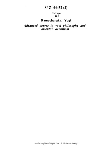 ﻿دوره پیشرفته در فلسفه یوگی و غیبت شرقی