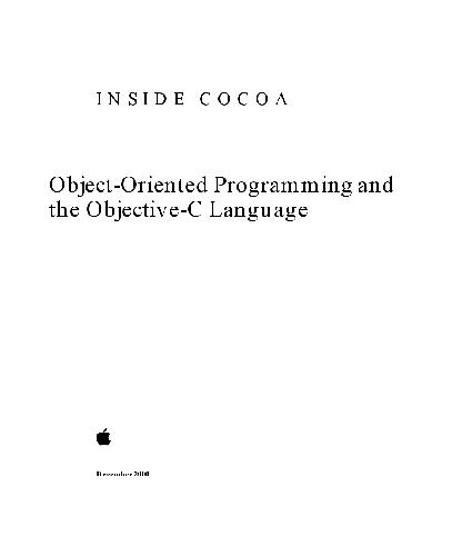 ﻿Apple - Inside Cocoa- برنامه نویسی شی گرا و زبان Objective-C