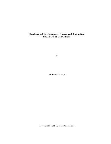 ﻿هوش مصنوعی - هوش مصنوعی هاردکور برای بازی های رایانه ای و انیمیشن