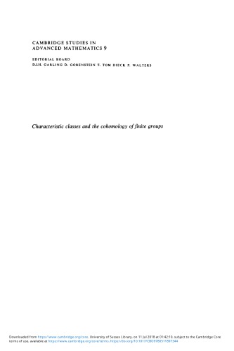 کلاسهای مشخصه و گروه بندی گروههای محدود