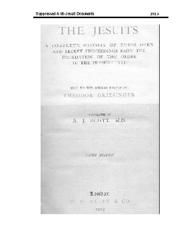 jesuits. تاریخ کامل پرونده های باز و مخفی آنها