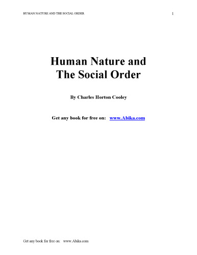 طبیعت انسانی و نظم اجتماعی