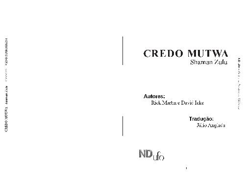 Credo Mutwa - Livro Shaman