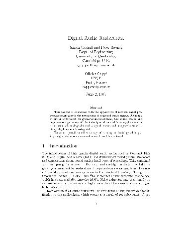 ترمیم صوتی دیجیتال