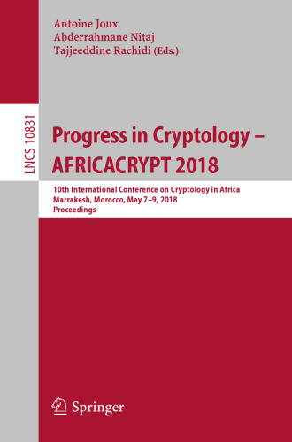 ﻿پیشرفت در رمزنگاری - AFRICACRYPT 2018
