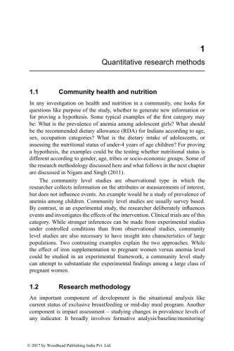 جنبه های آماری سلامت جامعه و تغذیه