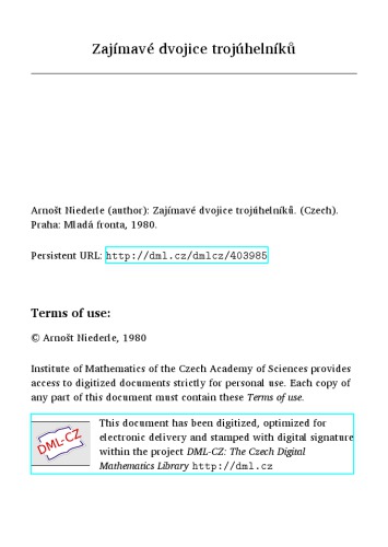 مثلث جالب جفت