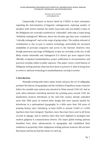 ﻿نجات اسکریپت های بومی فیلیپین در حال انقراض در دنیای دیجیتال مدرن از طریق تایپوگرافی، فناوری و استانداردسازی
