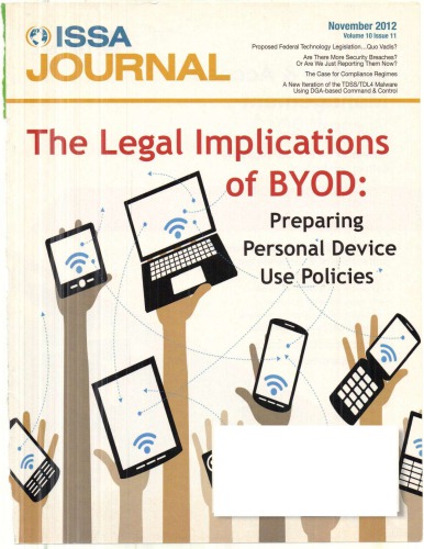 ﻿مجله ISSA، نوامبر 2012، جلد 10، شماره 11