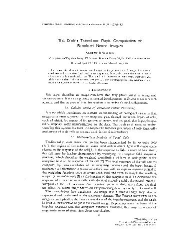 ﻿محاسبه سریع Cortex Transform تصاویر عصبی شبیه سازی شده