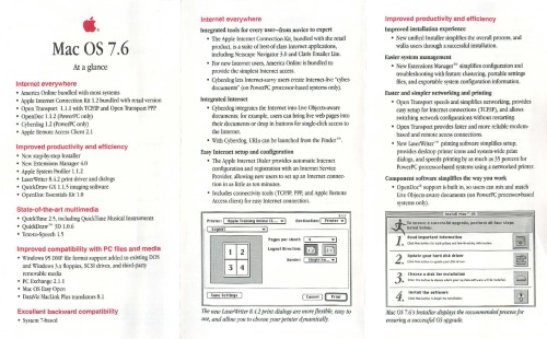 ﻿به روز رسانی فناوری Apple Mac OS 7.6 ژانویه 997