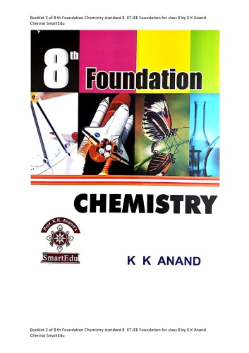 ﻿جزوه 2 استاندارد شیمی پایه هشتم 8 IIT JEE Foundation برای کلاس 8