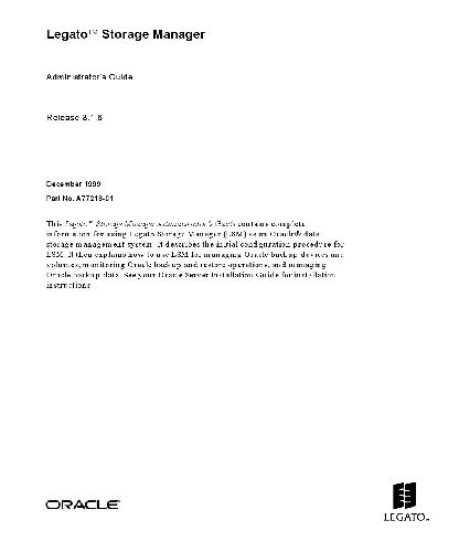 ﻿مدیر ذخیره سازی Legato. راهنمای سرپرست