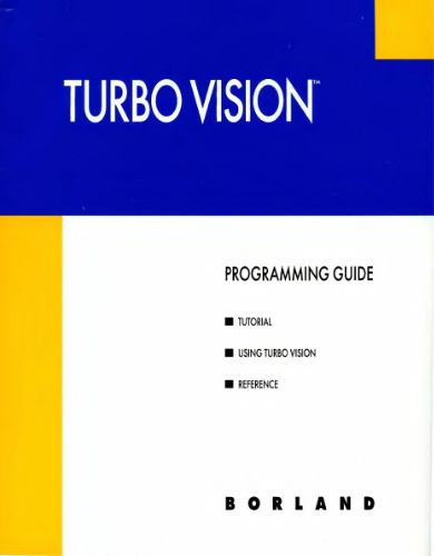 ﻿راهنمای برنامه نویسی Turbo Vision 2.0