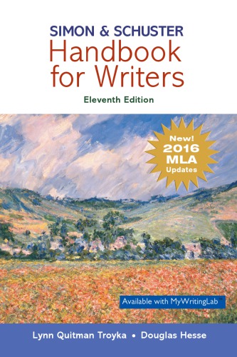 ﻿Simon & Schuster Handbook for Writers، به روز رسانی MLA 2016