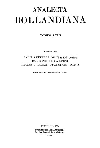 Analecta Bollandiana