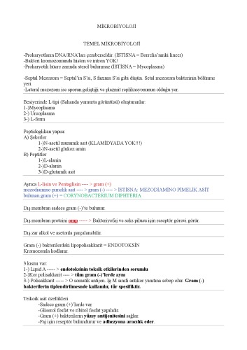 یادداشت خلاصه میکروبیولوژی