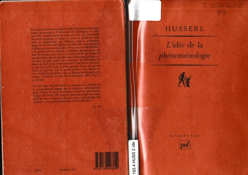 ﻿ایده پدیدارشناسی: پنج درس