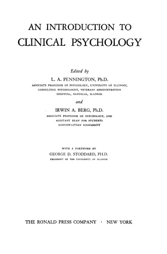 ﻿مقدمه ای بر روانشناسی بالینی