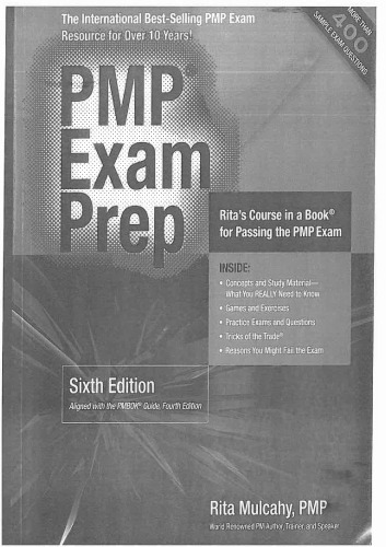 مقدماتی امتحان PMP ، چاپ ششم: دوره ریتا در کتابی برای قبولی در آزمون PMP