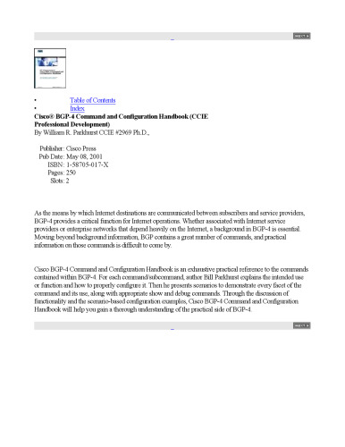 کتابچه راهنمای دستورالعمل و پیکربندی سیسکو BGP-4