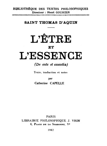 ﻿هستی و ذات (De ente et essentia)