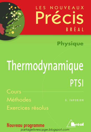 ﻿Précis Bréal - ترمودینامیک (PTSI، MPSI)