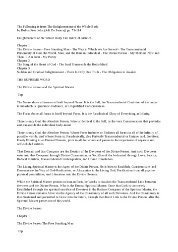 روشنگری تمام بدن