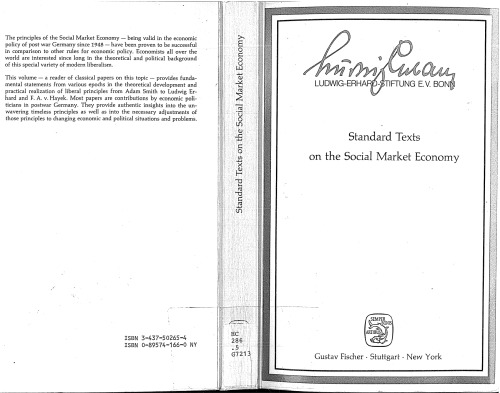 ﻿متون استاندارد در مورد اقتصاد بازار اجتماعی: دو قرن بحث