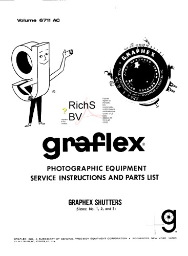 ﻿راهنمای خدمات شاتر Graflex Graphex