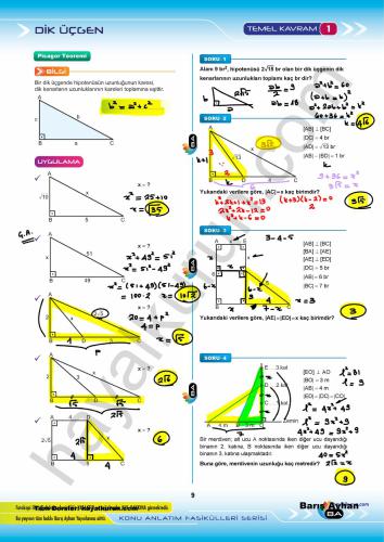 ﻿راه حل های KAF GEO-2 2018 مثلث قائم الزاویه پایه 1،2،3،4،5،6،7،8