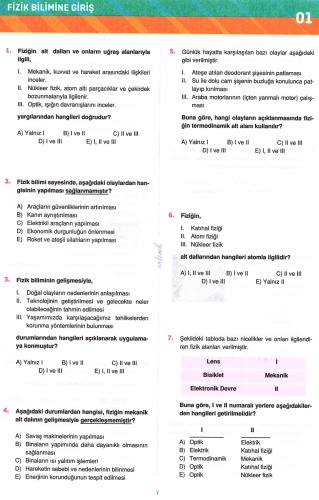 ﻿بانک سوالات فیزیک TYT 2018-2019