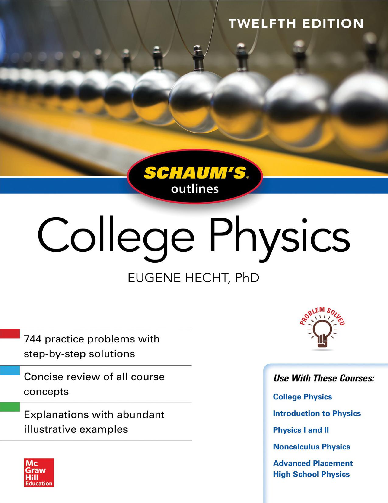 ﻿Schaum’s Outline of College Physics، نسخه دوازدهم