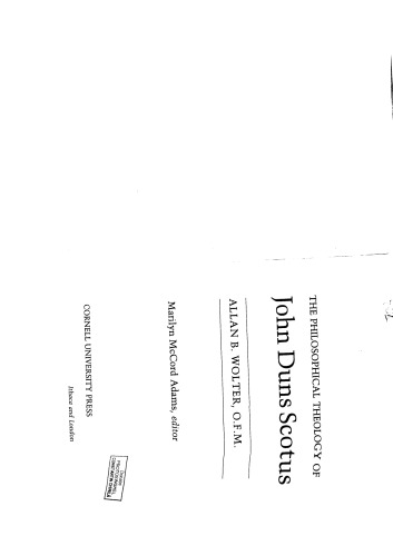 ﻿الهیات فلسفی جان دون اسکاتوس