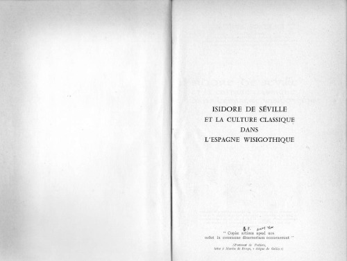 ﻿Isidore از سویل و فرهنگ کلاسیک در اسپانیا ویسگوتیک