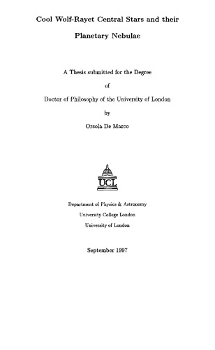 ﻿ستاره‌های مرکزی ولف رایت و سحابی‌های سیاره‌ای آن‌ها