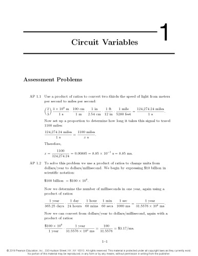 ﻿Electric Circuits 11e - Instructor’s Solution Manual