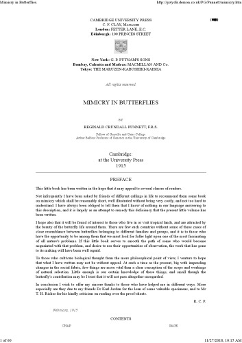 ﻿تقلید در پروانه ها