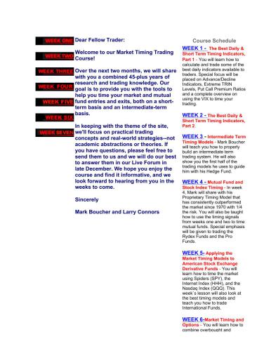 دوره معاملات زمان بندی بازار