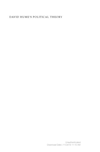 ﻿نظریه سیاسی دیوید هیوم: قانون، تجارت و قانون اساسی دولت
