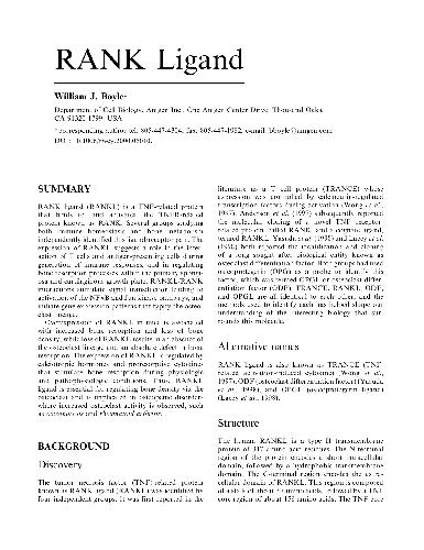 RANK Ligand