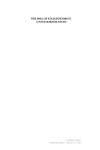 ﻿ایده روشنگری: یک مطالعه پس از مرگ