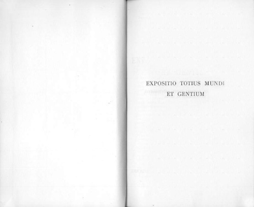 ﻿Expositio totius mundi و gentium
