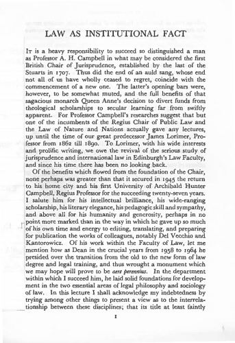 ﻿قانون به عنوان واقعیت نهادی