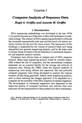 تجزیه و تحلیل رایانه ای از داده های توالی