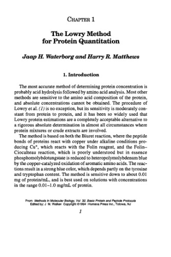پروتکلهای بنیادی پروتئین و پپتید