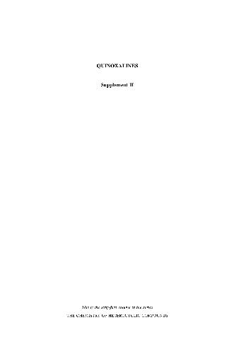 ﻿quinoxalines.Supplement II